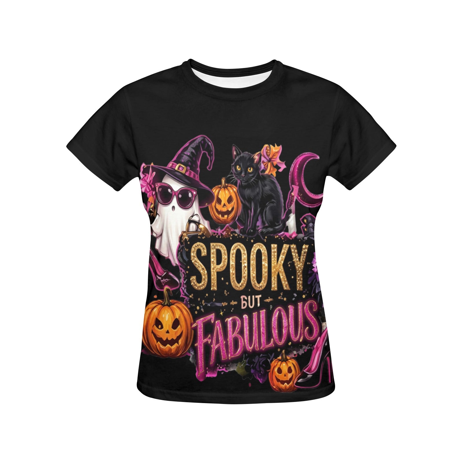 Rich and Rich Spooky But Fabulous Women's Black T-Shirt - Rich and Rich Homeopportunities