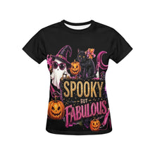 Load image into Gallery viewer, Rich and Rich Spooky But Fabulous Women's Black T-Shirt
