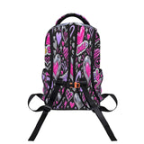 a Y2K Graffiti Hearts Girls Black Large Capacity Backpack