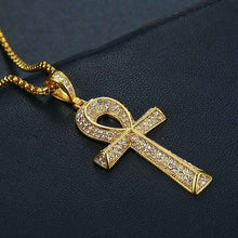 Load image into Gallery viewer, Men’s/Women’s Egyptian Ankh Pendant - Hip-Hop Steel Unisex Gem
