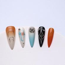 Load image into Gallery viewer, 1064 Handmade Nail Wear Nail Art Reusable Press on Nails False Nails
