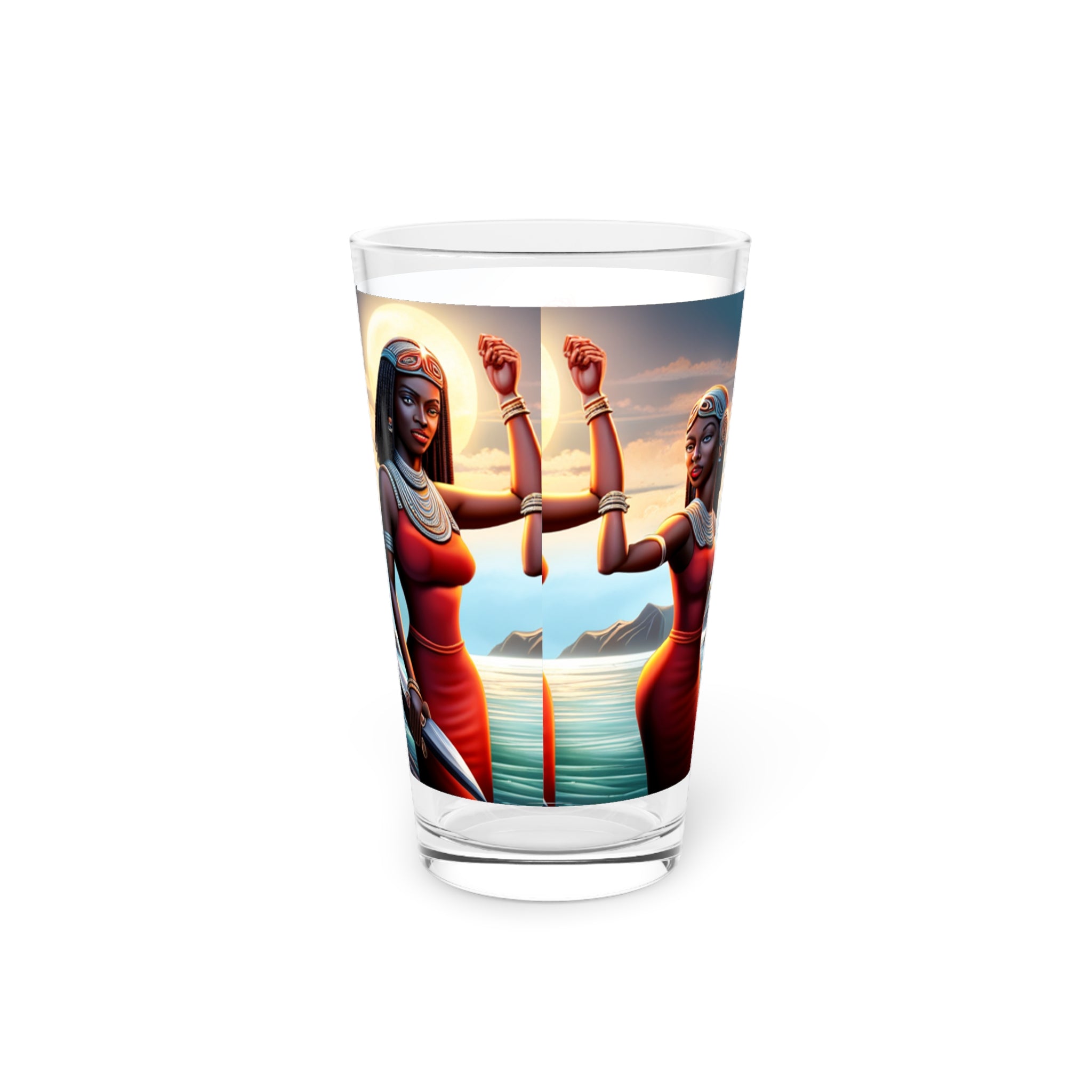Amazon Goddess Pint Glass, 16oz