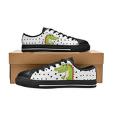 Critter Kicks Boys’ Croc Rock Black Canvas Sneakers