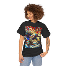 Load image into Gallery viewer, Vibrant Artistic Graphic Tee, Unisex Cotton Shirt, Casual Wear, Gift for Art Lovers, Festival Clothing, Unique T-Shirt
