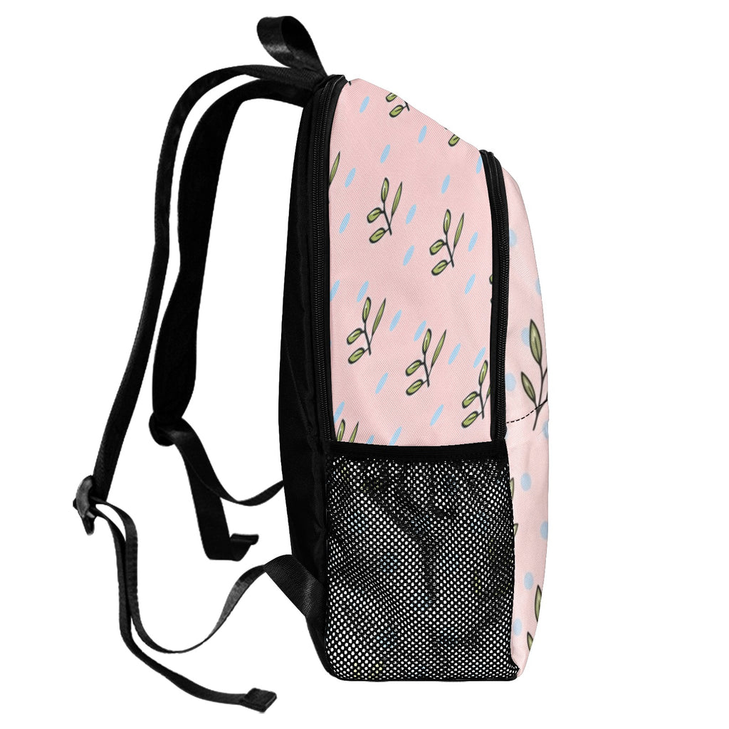 Rich and Rich Girls Bunny Designer Backpack | Pink Polka Dot 1200D Nylon Kids School & Travel Bag