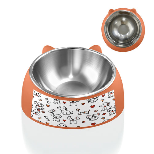 A Rich and Rich Playtime Doodles Orange Pet Bowl - Rich and Rich Homeopportunities