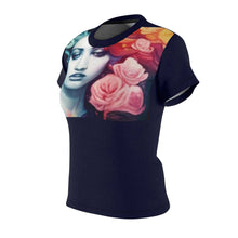 Load image into Gallery viewer, R&amp;RH Flowers Women&#39;s Blue T-shirt - Rich and Rich Homeopportunities 
