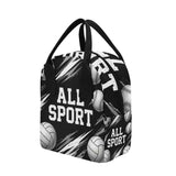 Rich and Rich Black Sport Utility All Sports Lunch Bag
