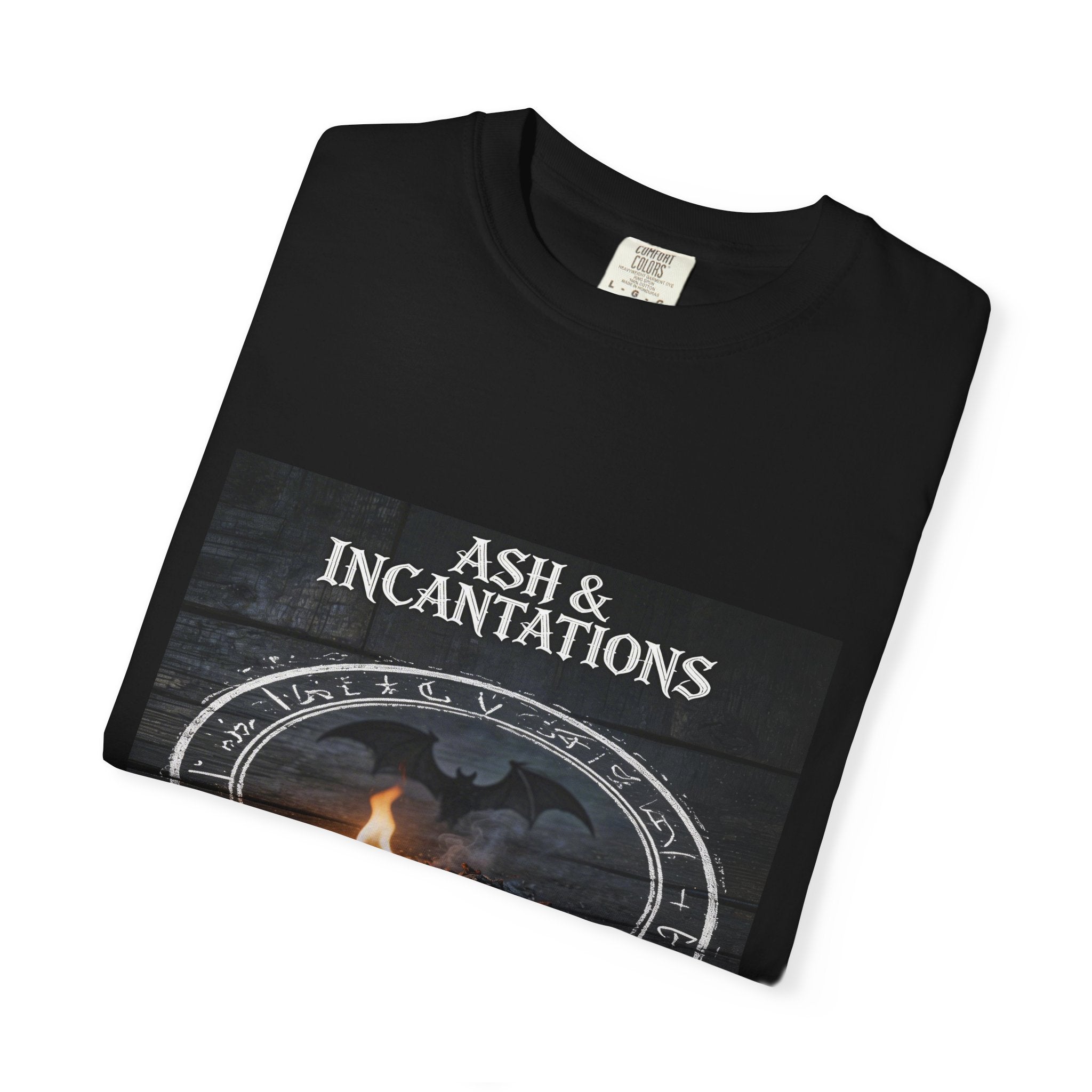 Magic Is a Choice T-Shirt in soft white with smoky altar print and mystical text