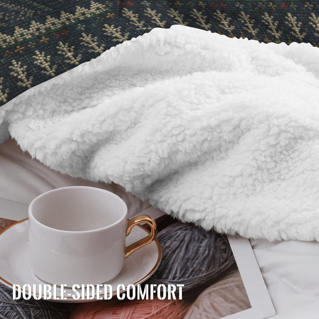 Rich and Rich Nordic Snowflake Sherpa Fleece Throw 60 x 80 - Rich and Rich Homeopportunities