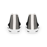Black high-top sneaker with wraparound print and pleather toe — additional view 8