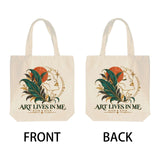 Rich and Rich Art Lives In Me Women's Beige Tote Bag