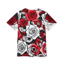 Load image into Gallery viewer, R&amp;RH Floral Unisex Cut &amp; Sew Tee - Roses Design for Everyday Style
