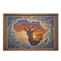 Rich and Rich The Baobab Tree — Tree of Life 1000 Custom Wooden Jigsaw Puzzle Gift | 29.53" x 19.69" Decorative Wooden Puzzle