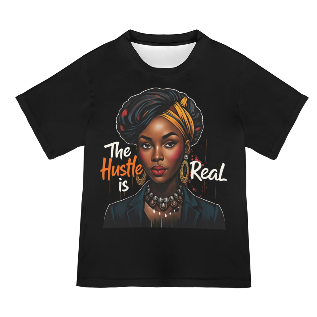 Rich and Rich Women's The Hustle is Real Black Tshirt