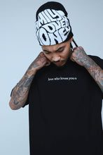 Load image into Gallery viewer, Love Who Loves You (Black - Oversize Shirt)
