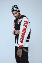 Load image into Gallery viewer, Manifest Varsity Jacket (Black)
