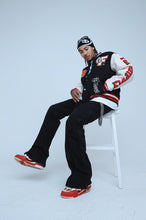 Load image into Gallery viewer, Manifest Varsity Jacket (Black)
