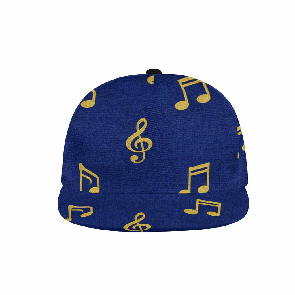 Rich and Rich Royal Blue Musical Notes Unisex Snapback Hat