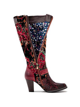 Load image into Gallery viewer, Handmade Floral Embossed Embroidery Elegant Boots
