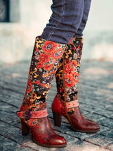 Load image into Gallery viewer, Handmade Floral Embossed Embroidery Elegant Boots
