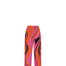 Load image into Gallery viewer, Rich and Rich Pink Swirl Women's Loose Pants Without Drawstring
