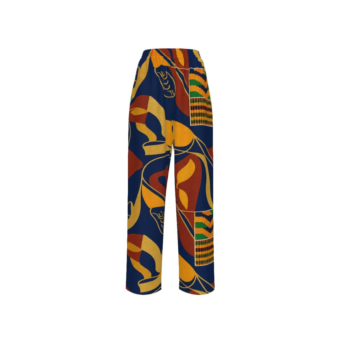 Rich and Rich Blue Multicolor Women's Loose Pants Without Drawstring - Rich and Rich Homeopportunities