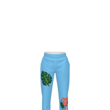 A Critter Kicks Girls Flamingo Blue Polka Dots Sweatpants