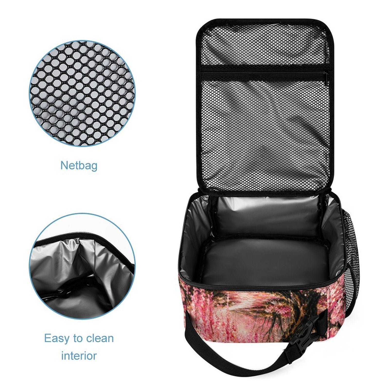 Japanese Cherry Blossom Three Piece Combination Backpack Set