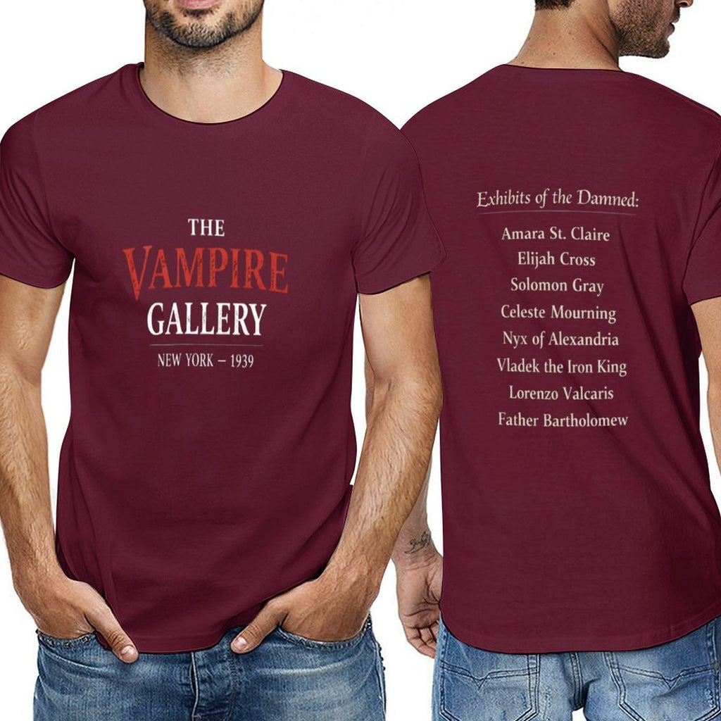The Vampire Gallery Men's Short Sleeve T-Shirt featuring vampire graphic design