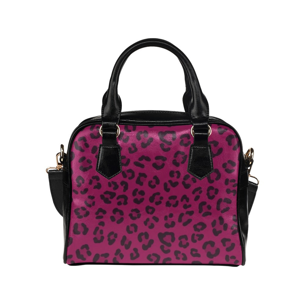 Rich and Rich Magenta Animal Print Women's Shoulder Handbag