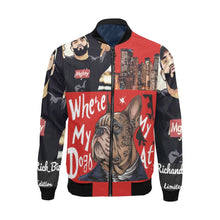 Load image into Gallery viewer, R&amp;RH Graphic Men&#39;s Caricature Black Jacket
