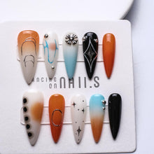 Load image into Gallery viewer, 1064 Handmade Nail Wear Nail Art Reusable Press on Nails False Nails
