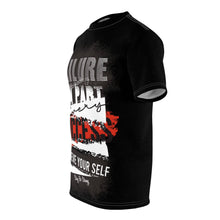 Load image into Gallery viewer, R&amp;RH Inspiring Black Unisex Black Tee - &#39;Failure is a Part of Every Success&#39; Motivational Shirt
