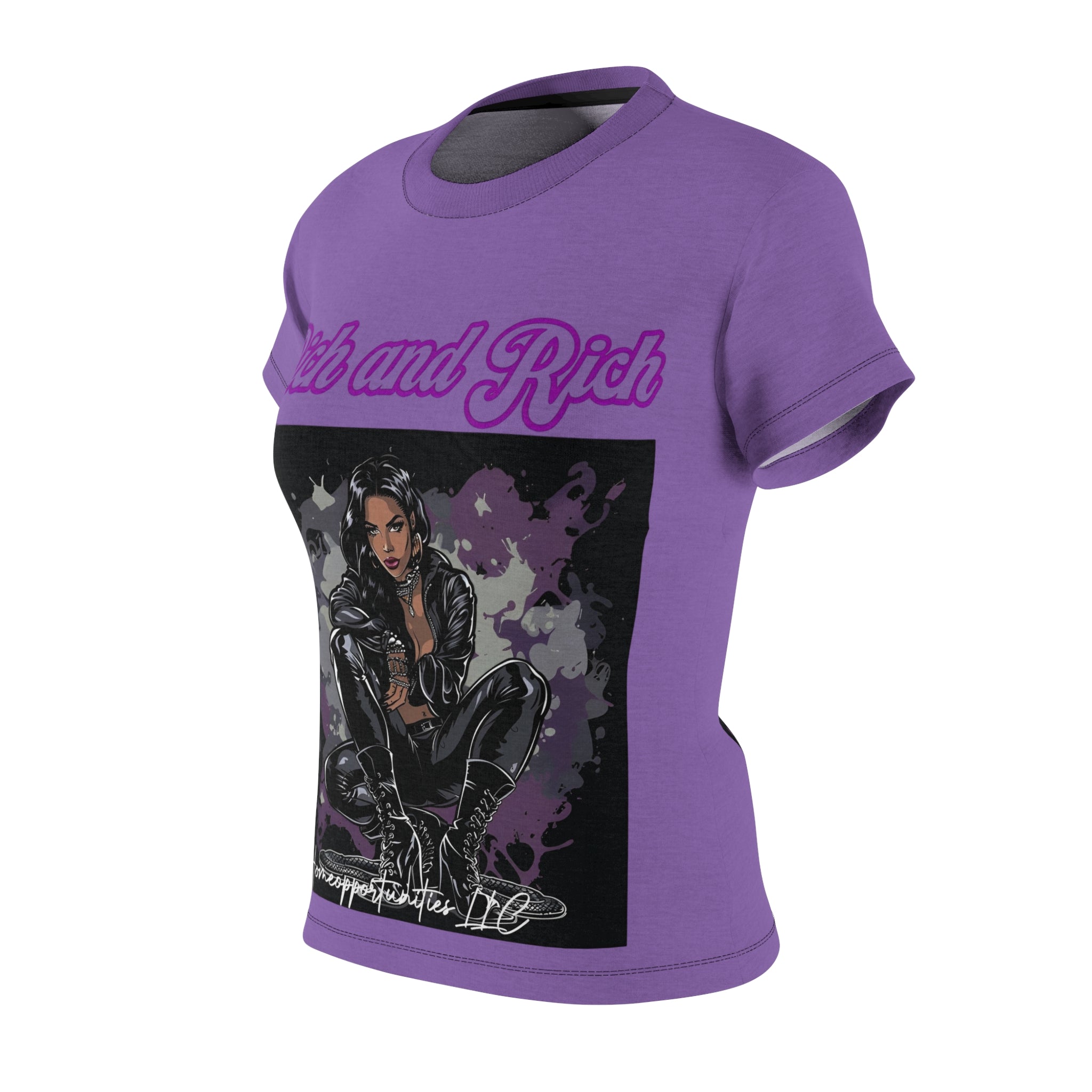 R&RH Luiiloviie Women's Lavender Tee- Stylish Graphic Tee for Bold Women