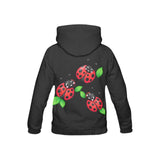 Critter Kicks Lady Bug Mouse Girls Black Hoodie