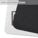 Rectangular Tribal pet feeding mat with absorbent top and non-slip rubber backing, 40 by 30 cm — side view