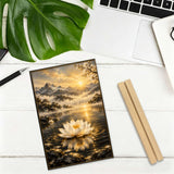 Rich and Rich White Lotus Photo Frame Acrylic Photo  4"x6" with 15cm Stand