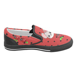 Critter Kicks Lady Bug Mouse Girls Red Slip On Canvas Shoe