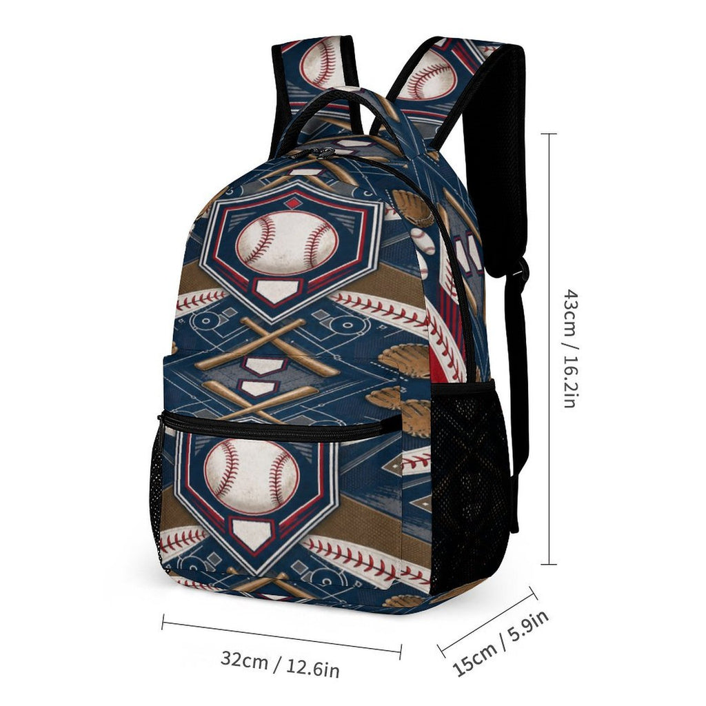 Rich and Rich Sport Utility Baseball 3 Piece Combination Set | Baseball Backpack, Lunch Bag &amp; Pencil Case for School