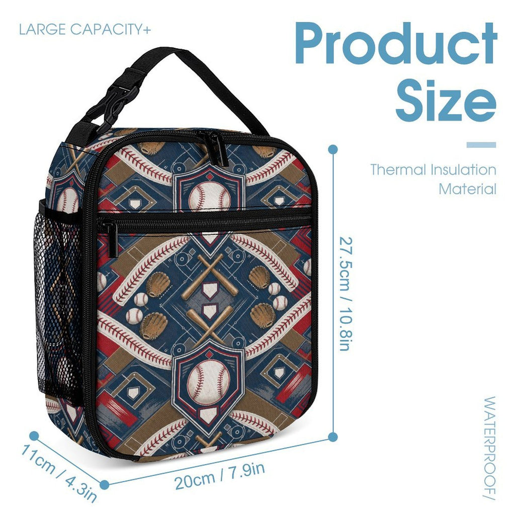 Rich and Rich Sport Utility Baseball 3 Piece Combination Set | Baseball Backpack, Lunch Bag &amp; Pencil Case for School