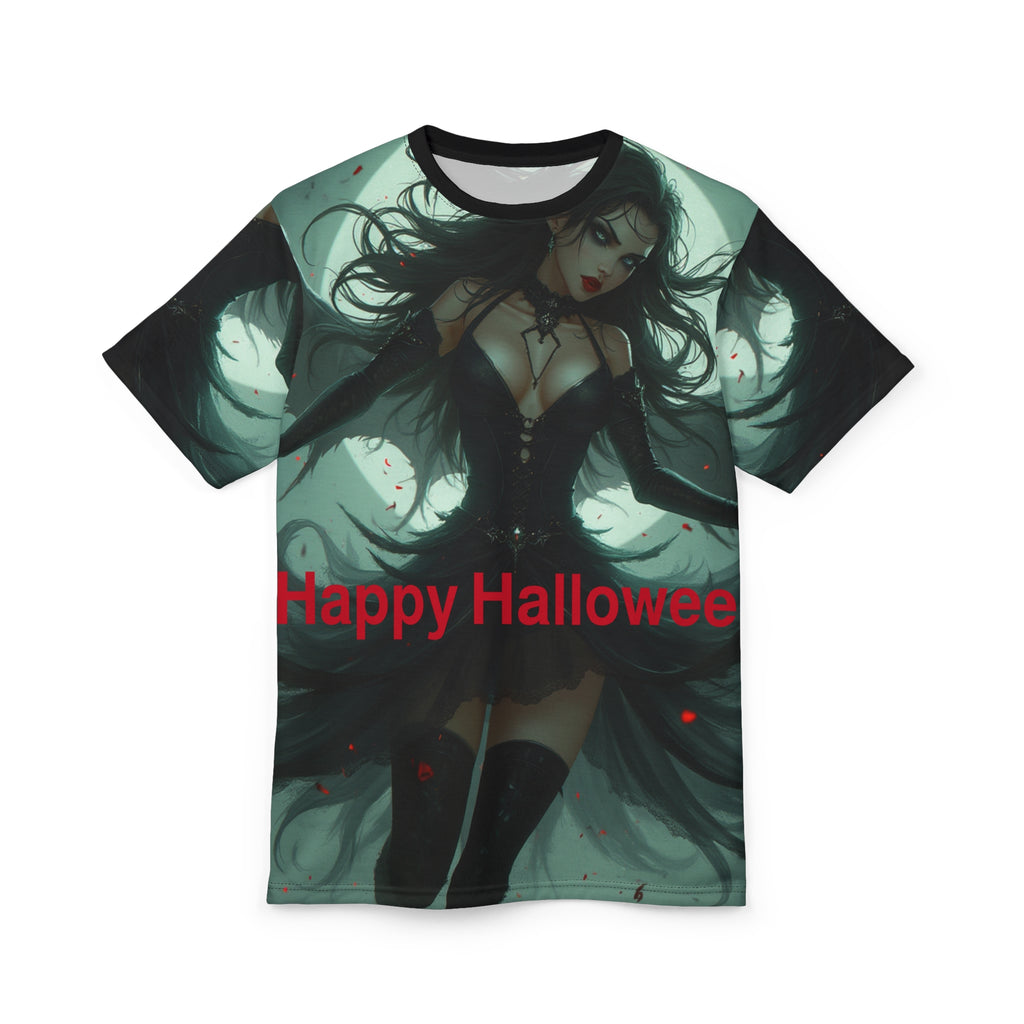 Halloween Gothic Fairy Unisex Tee with dark fantasy spooky graphic design