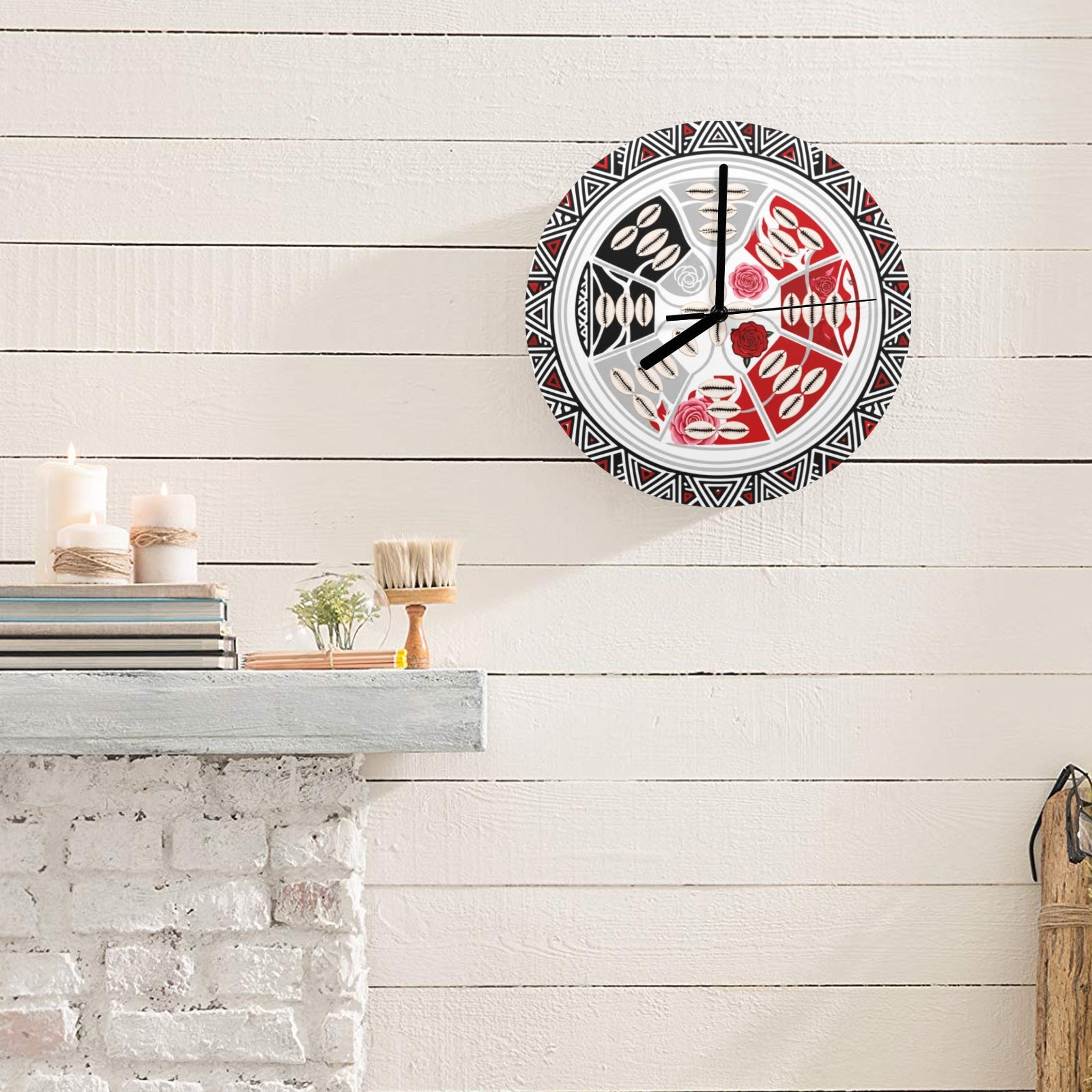 Rich and Rich Circle of Prosperity Floral Wall Clock - Rich and Rich Homeopportunities