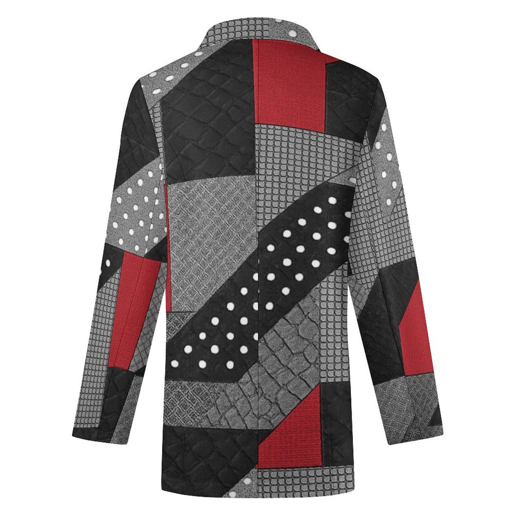 Rich and Rich Black and Red Women's Blazer