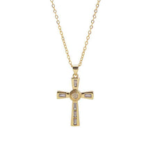Load image into Gallery viewer, Niche Personality Hip Hop Men&#39;s Cross Necklace Pendant - Hip Hop Men&#39;s Cross Necklace
