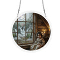 Rich and Rich Assembled Round Acrylic Haunted Doll Jigsaw Puzzle Window Ornament - Rich and Rich Homeopportunities