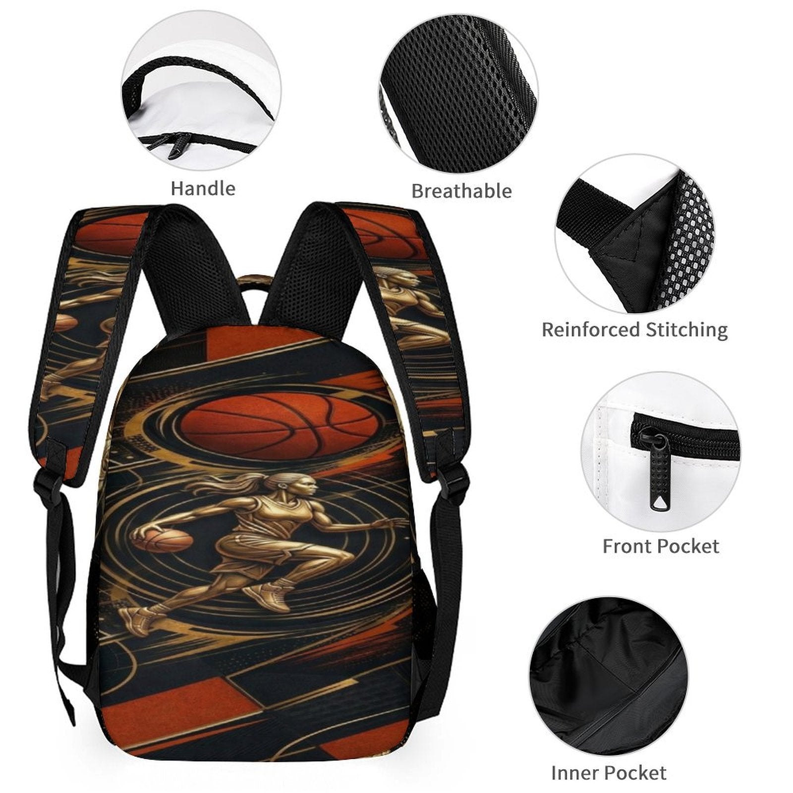 Rich and Rich Sport Utility Basketball Women's Three Piece Set