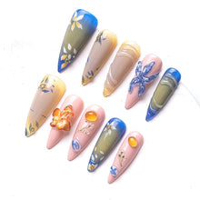 Load image into Gallery viewer, 1069 Handmade Nail Wear Nail Art Reusable Press on Nails False Nails
