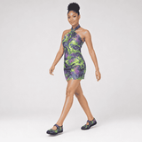 Women’s key lime abstract Mary Jane shoes with mesh upper and Velcro strap and EVA sole — additional view 16