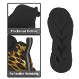 Antique Gold Leopard Wave Women's Twisted Sole Sneakers Women's Twisted Sole Sneakers